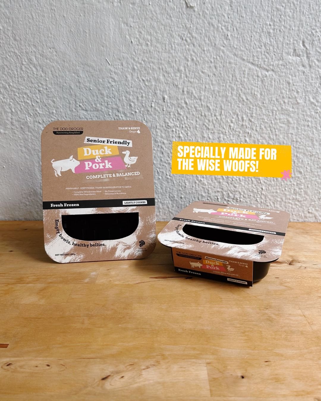 Senior Lightly Cooked: Duck & Pork