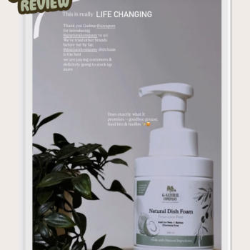 G-Natural: Natural Dish Foam (Fragrance Free) - Image 4